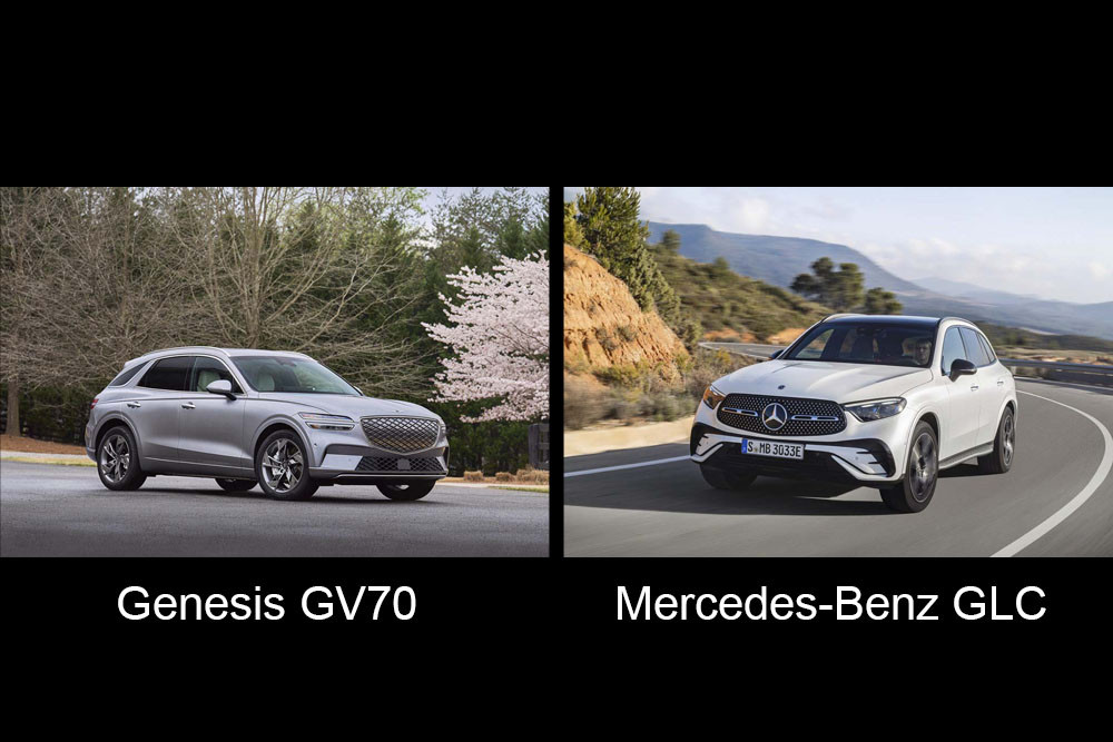 Edmunds compares Mercedes-Benz GLC and Genesis GV70 luxury SUVs